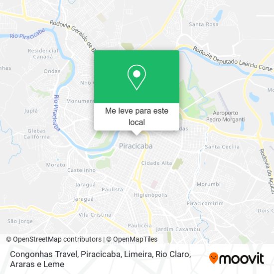 Congonhas Travel mapa