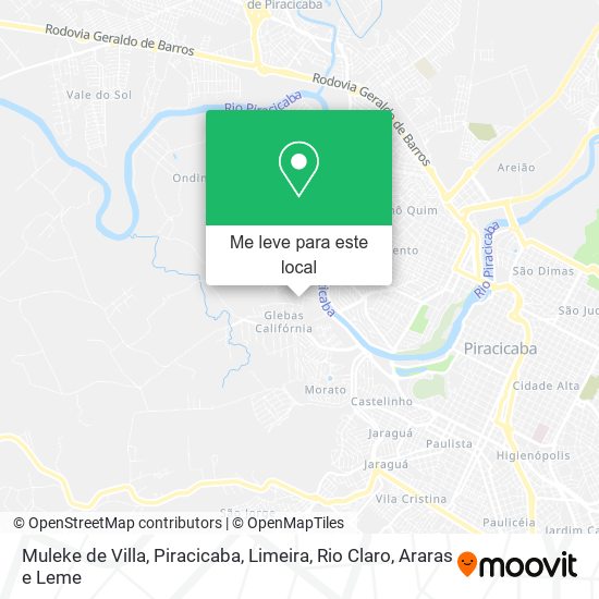 Muleke de Villa mapa