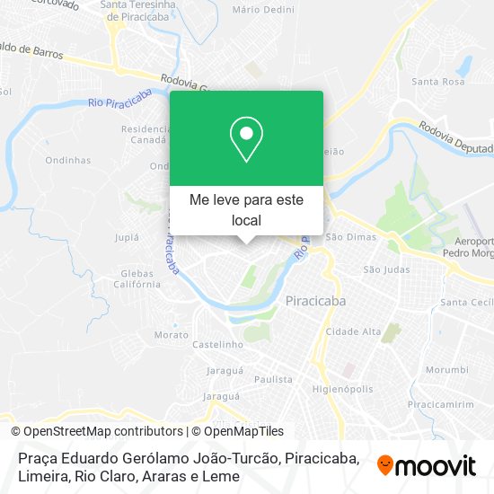 Praça Eduardo Gerólamo João-Turcão mapa