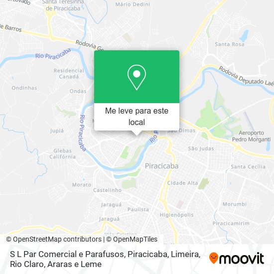 S L Par Comercial e Parafusos mapa