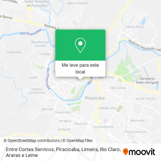 Entre Cortes Servicos mapa