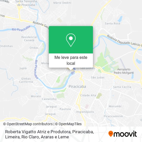 Roberta Vigatto Atriz e Produtora mapa