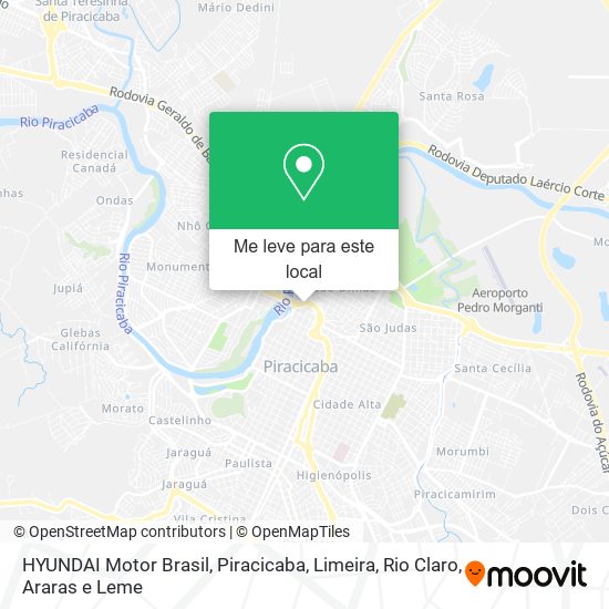 HYUNDAI Motor Brasil mapa