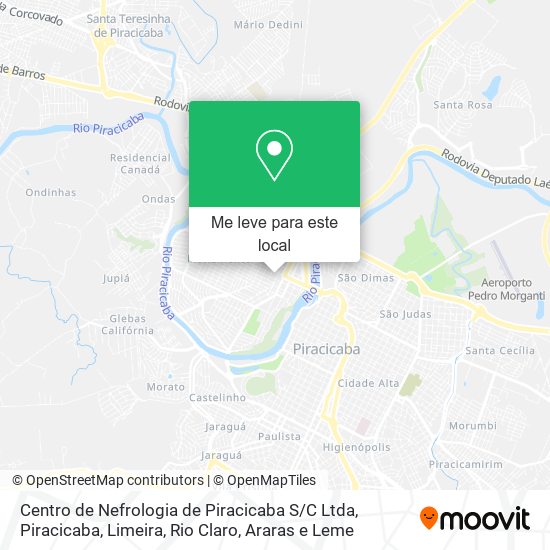 Centro de Nefrologia de Piracicaba S / C Ltda mapa