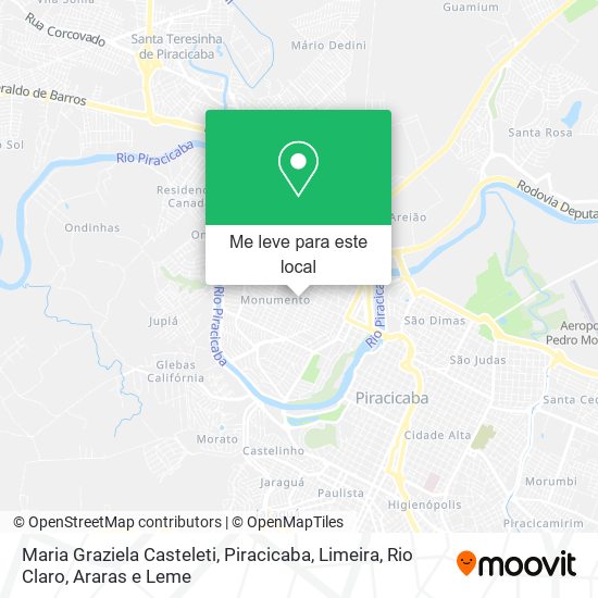 Maria Graziela Casteleti mapa