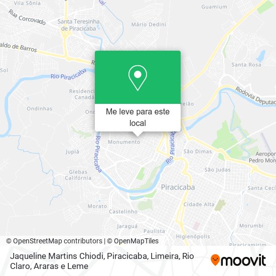 Jaqueline Martins Chiodi mapa