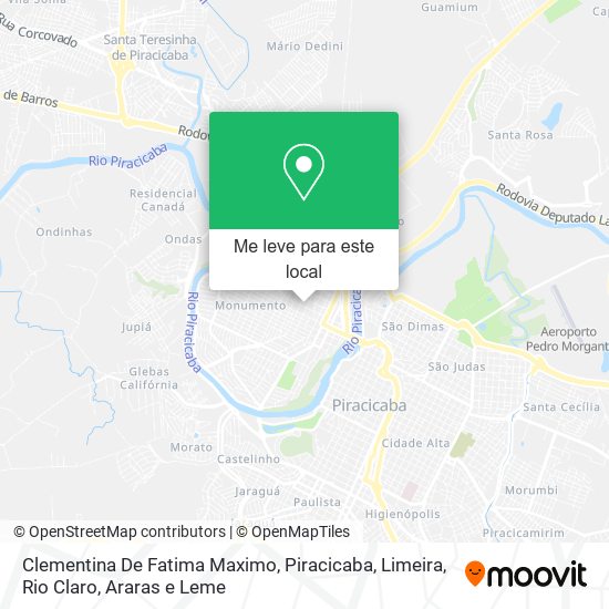 Clementina De Fatima Maximo mapa