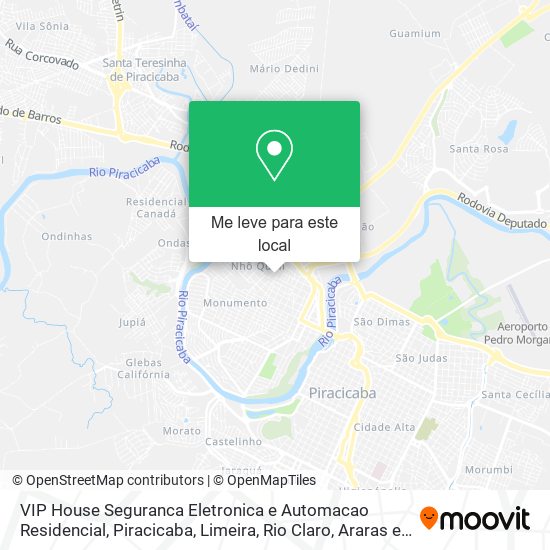 VIP House Seguranca Eletronica e Automacao Residencial mapa