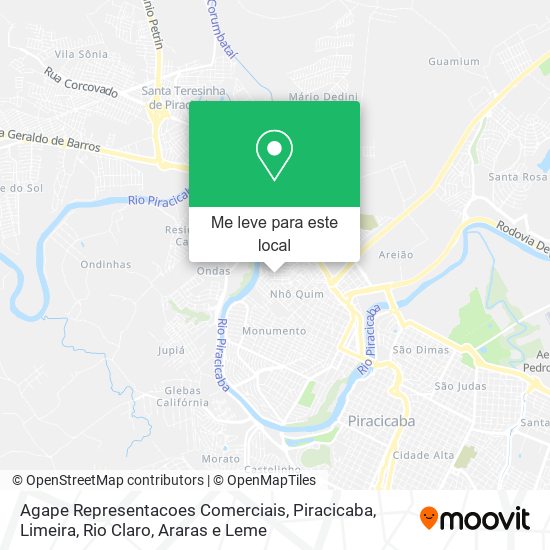 Agape Representacoes Comerciais mapa