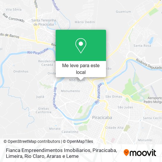 Fianca Empreendimentos Imobiliarios mapa