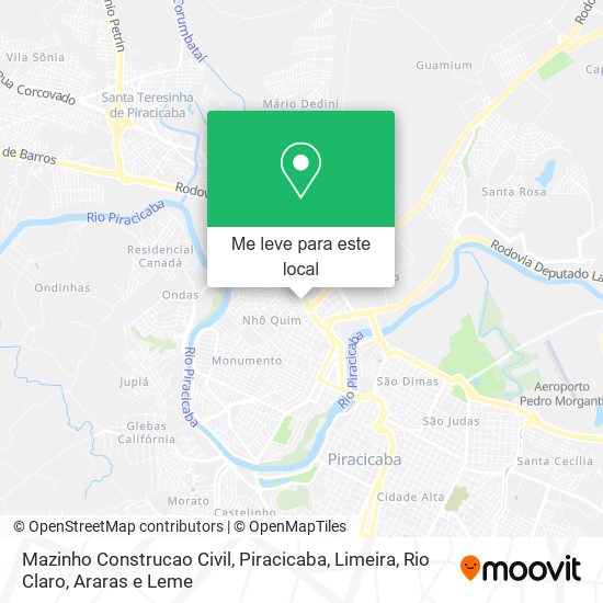 Mazinho Construcao Civil mapa