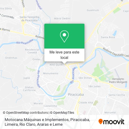 Motocana Máquinas e Implementos mapa