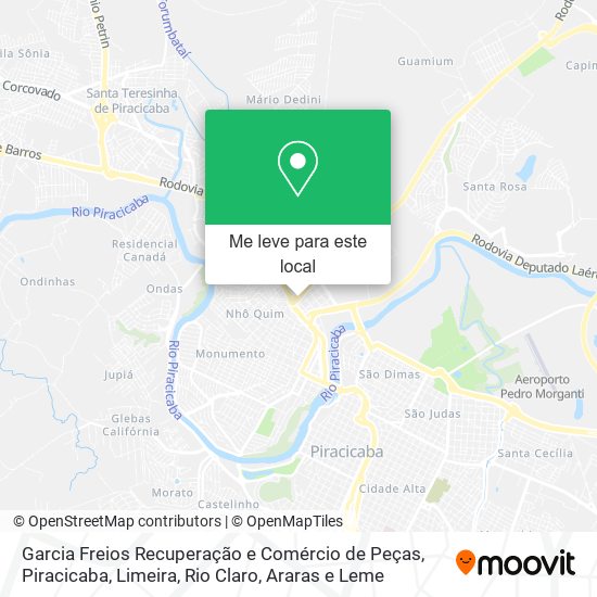 Garcia Freios Recuperação e Comércio de Peças mapa