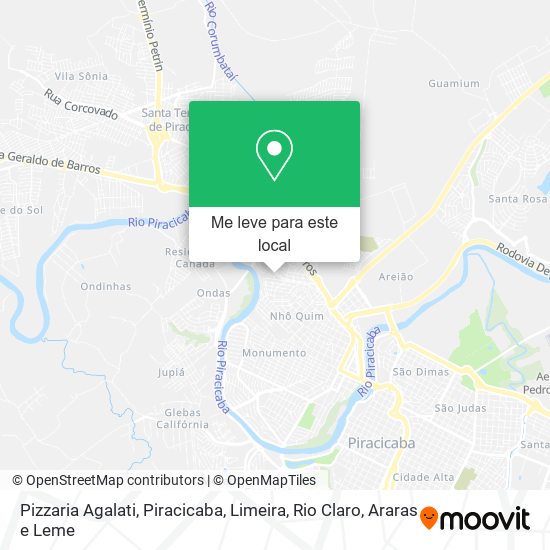 Pizzaria Agalati mapa