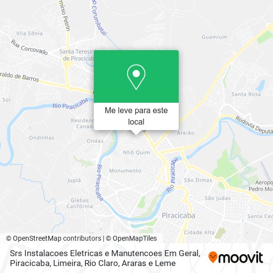 Srs Instalacoes Eletricas e Manutencoes Em Geral mapa