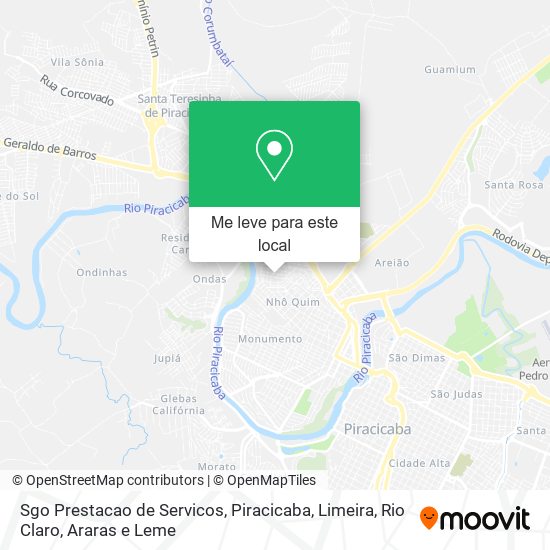 Sgo Prestacao de Servicos mapa