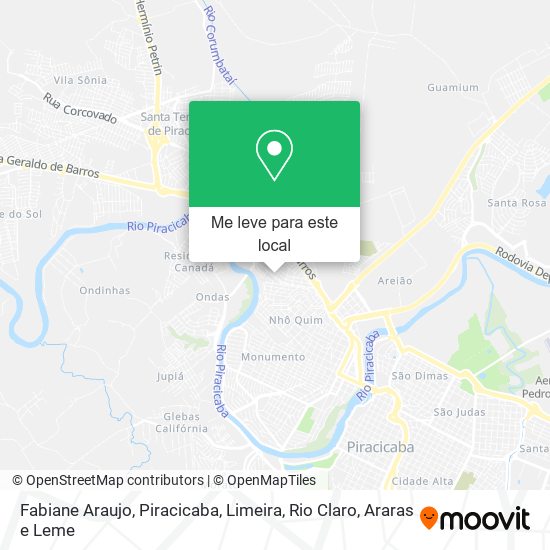 Fabiane Araujo mapa