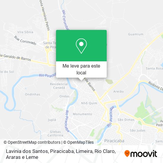 Lavinia dos Santos mapa
