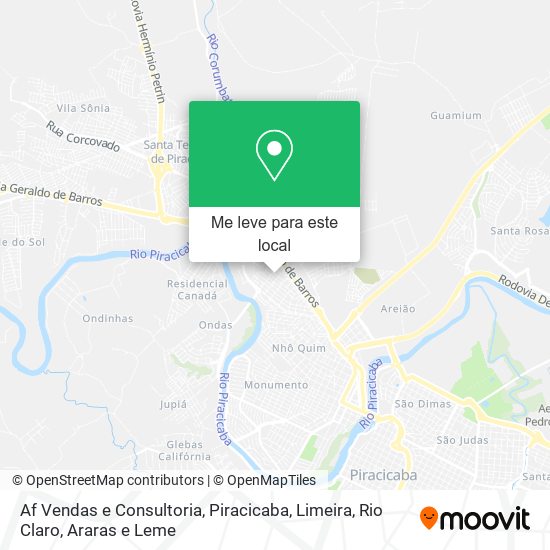 Af Vendas e Consultoria mapa