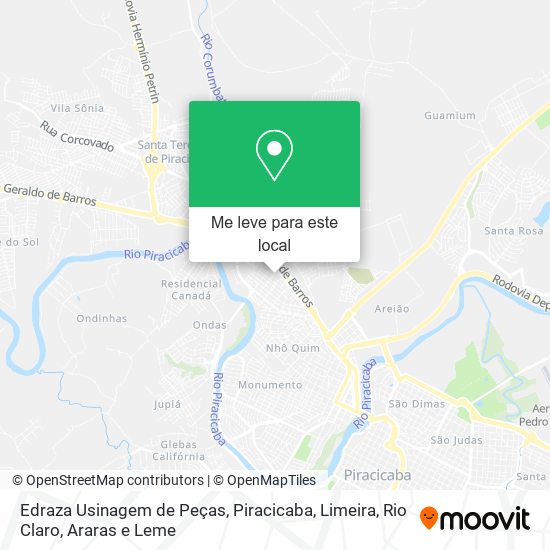 Edraza Usinagem de Peças mapa