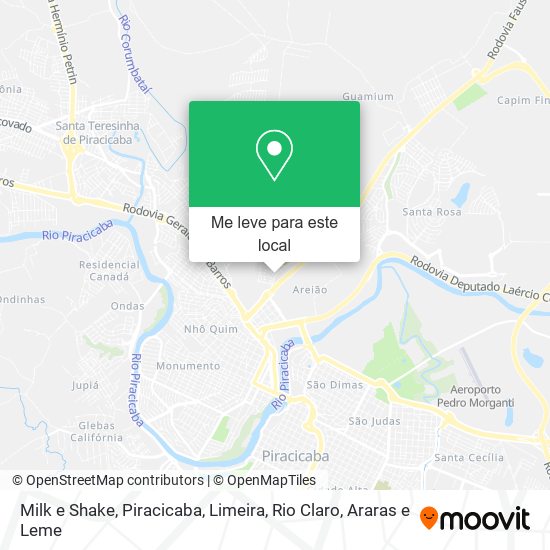 Milk e Shake mapa