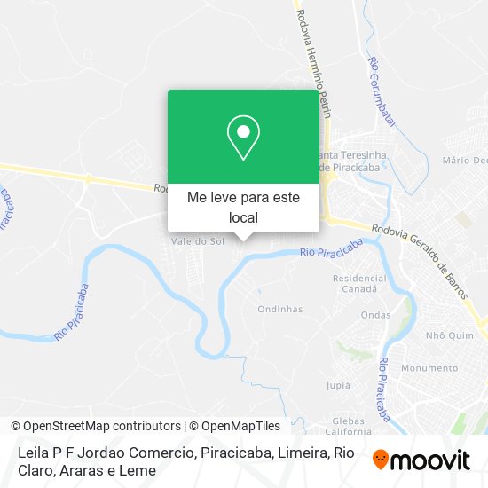 Leila P F Jordao Comercio mapa