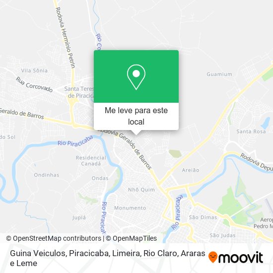 Guina Veiculos mapa