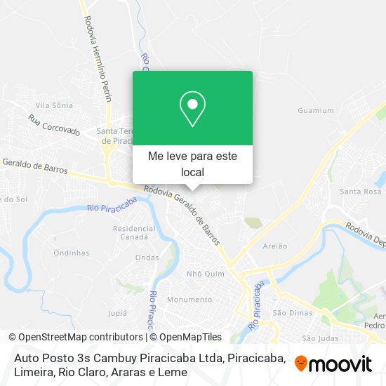 Auto Posto 3s Cambuy Piracicaba Ltda mapa