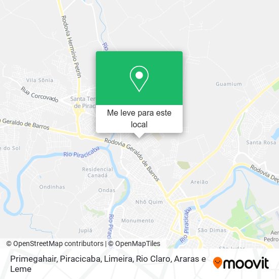 Primegahair mapa