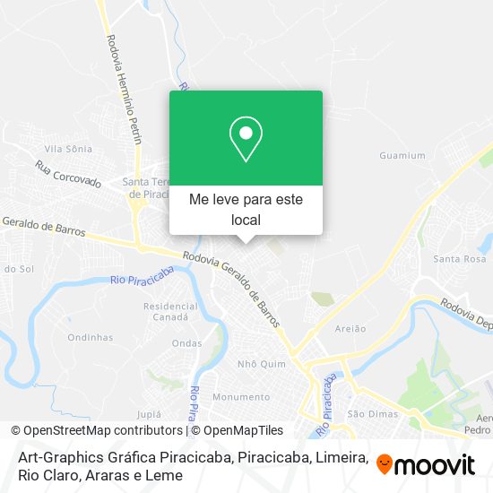 Art-Graphics Gráfica Piracicaba mapa