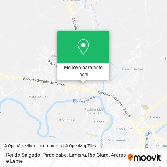 Rei do Salgado mapa