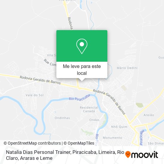 Natalia Dias Personal Trainer mapa