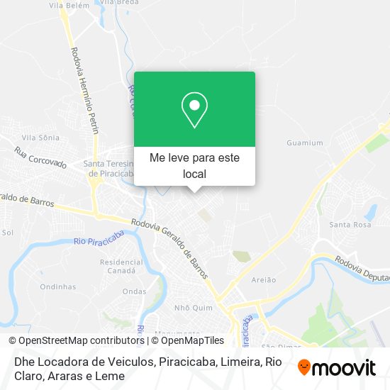 Dhe Locadora de Veiculos mapa