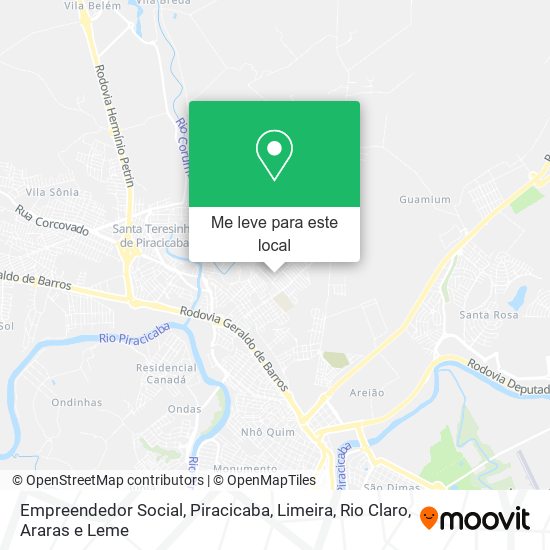 Empreendedor Social mapa