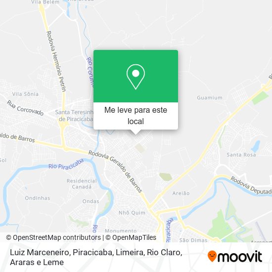 Luiz Marceneiro mapa