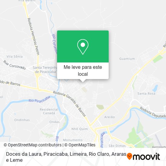 Doces da Laura mapa