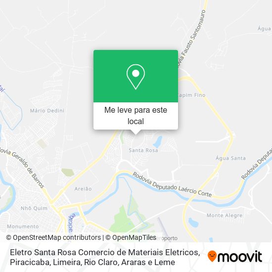 Eletro Santa Rosa Comercio de Materiais Eletricos mapa