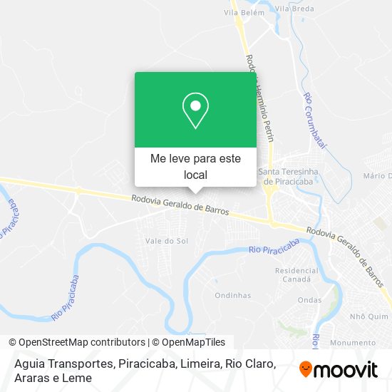 Aguia Transportes mapa