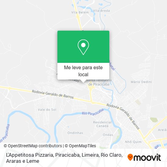 L'Appetitosa Pizzaria mapa