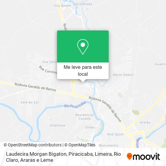 Laudecira Morgan Bigaton mapa