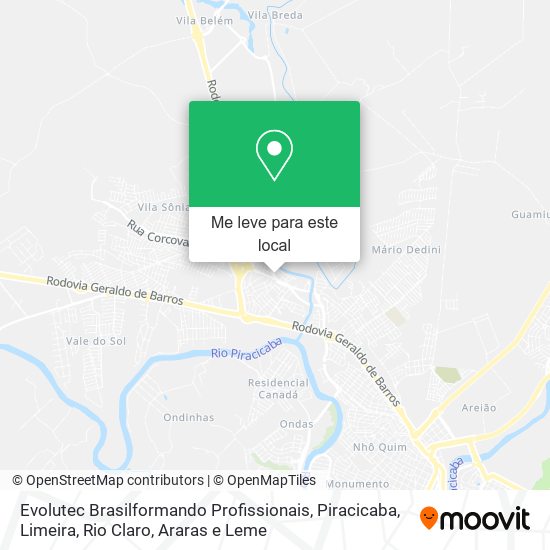 Evolutec Brasilformando Profissionais mapa