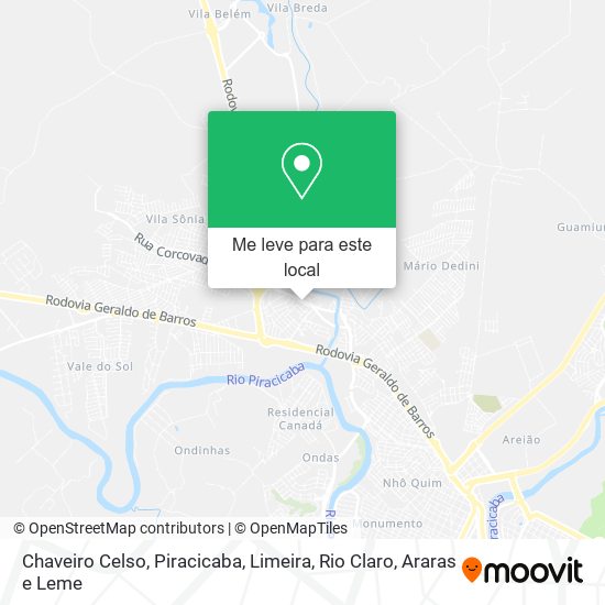 Chaveiro Celso mapa