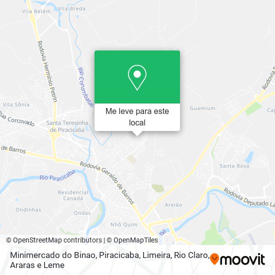 Minimercado do Binao mapa