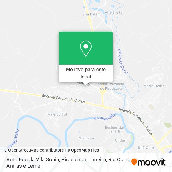 Auto Escola Vila Sonia mapa