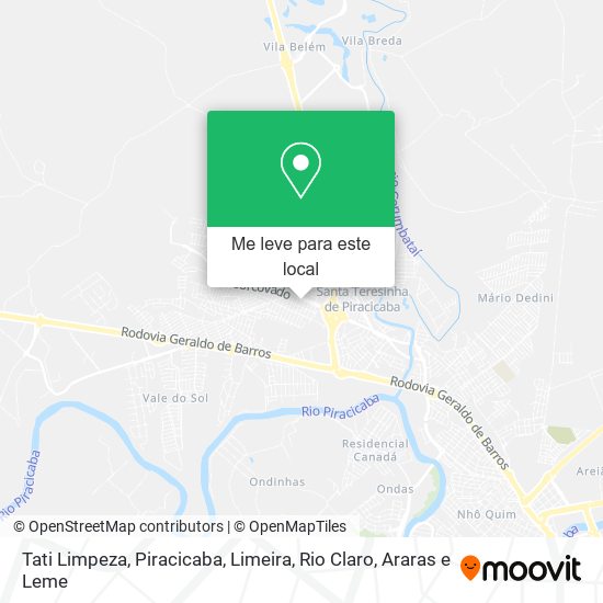 Tati Limpeza mapa