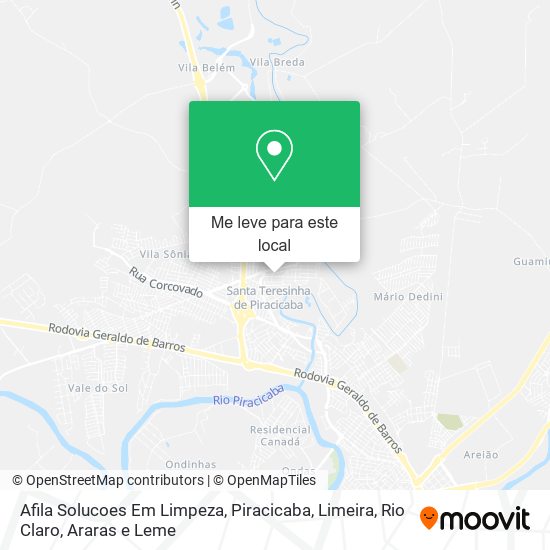 Afila Solucoes Em Limpeza mapa