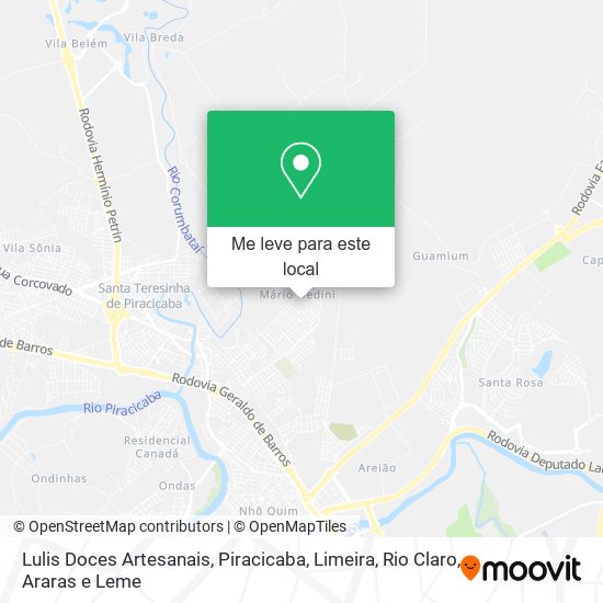 Lulis Doces Artesanais mapa