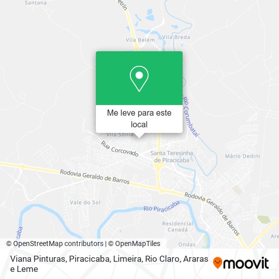 Viana Pinturas mapa