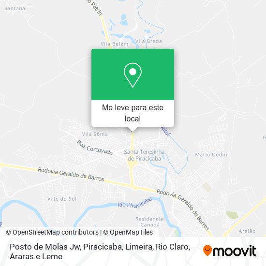 Posto de Molas Jw mapa