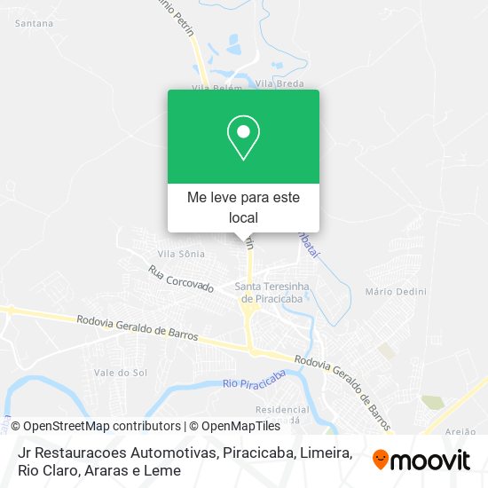 Jr Restauracoes Automotivas mapa